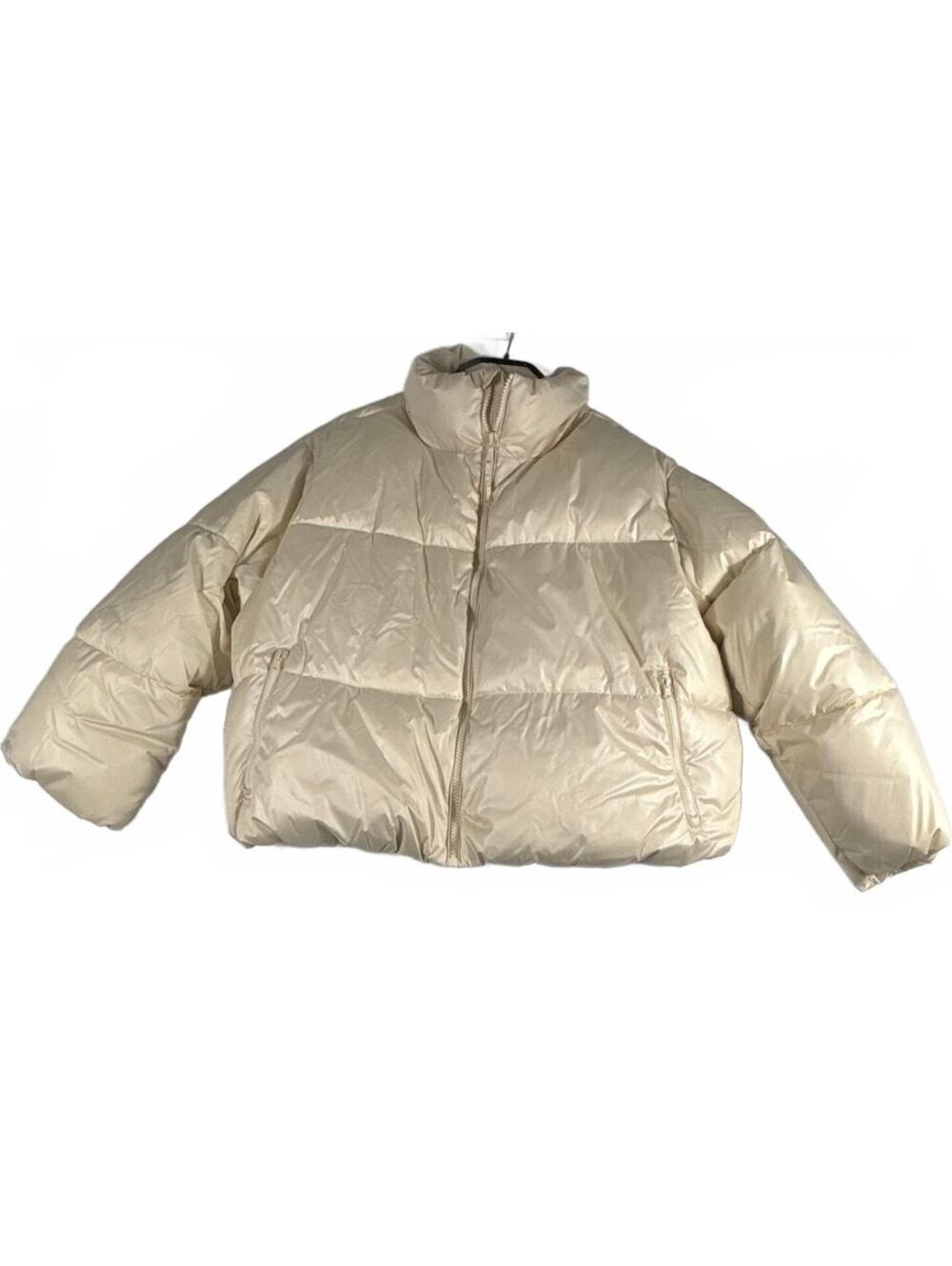 Old Navy Women's Cream Puffer Jacket 2X
